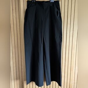 NWT Old Navy Pixie Pull On Wide Leg Black Tall Trousers Large Tall